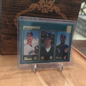2000 Topps Prospects C.C. Sabathia / Barry Zito / Ryan Anderson Rookie Card